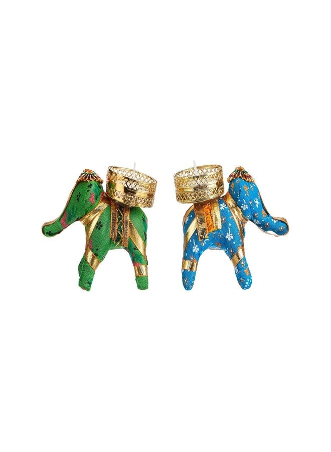 Houschefs Elephant Tealight Candle Holders, Set for Diwali, Festival Decoration, Christmas, Corporate Gifts, Home Decor, Includes Tealights (4) - Image 3
